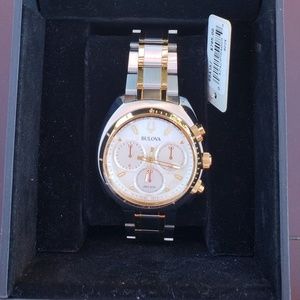 Bulova Curv 98A157 Two-Tone Watch